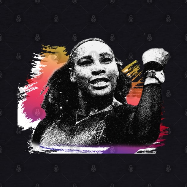 serena williams//scratch paint by 9ifary